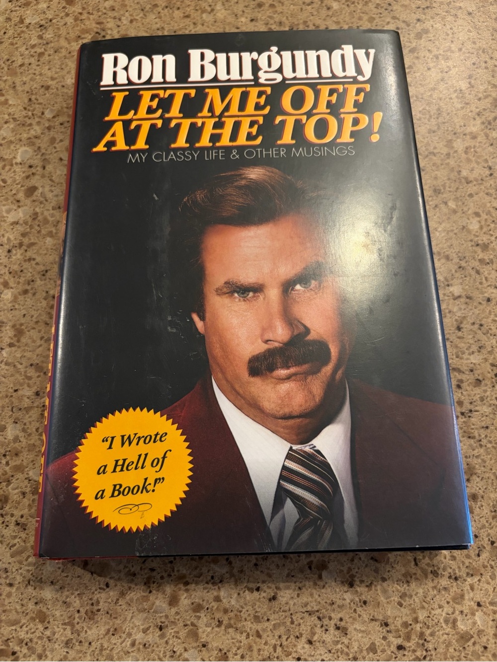 Ron Burgundy: Let Me Off at the Top! – Black & Burgundy Jacket Edition
